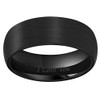 CROWNAL 4mm 6mm 8mm Black Ceramic Wedding Band Ring Men