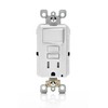 Leviton GFSW1-W 15-Amp Self-Test Smartlockpro Slim GFCI Combination Switch Tamper-Resistant