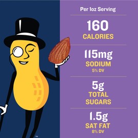 PLANTERS Mixed Nuts Honey Roasted, Party Snacks, Plant-Based Protein, 10 oz Canister (Pack of 6)