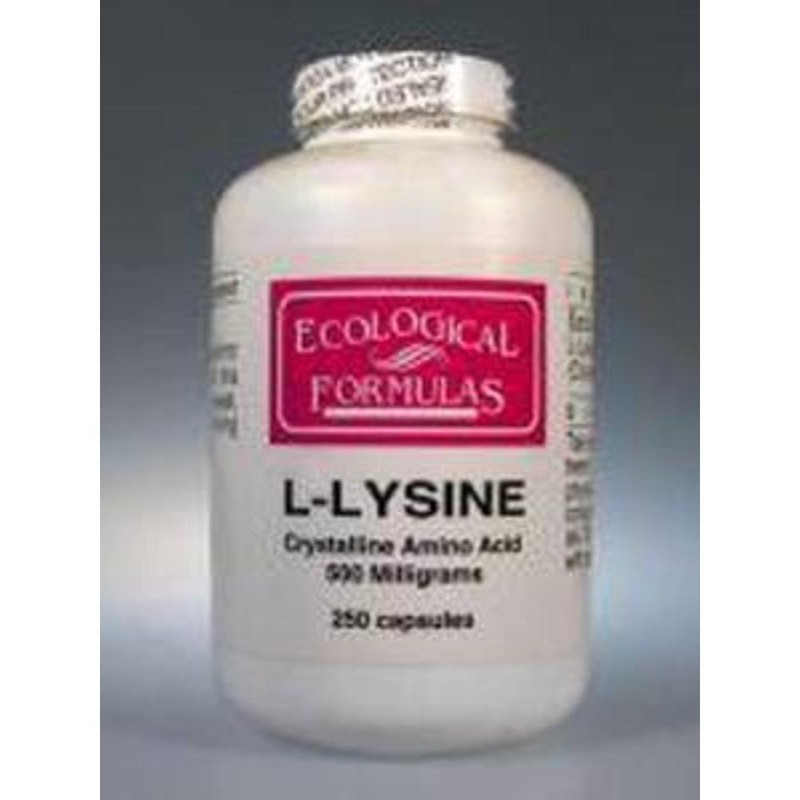 L-Lysine 500mg 250 Capsules by Ecological Formulas