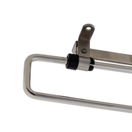 Gedotec Extendable Clothes Rail, 250 mm, Set of 2 Wardrobe Rail for Mounting Under the Shelf, Clothes Rail, Wardrobe Extendable, Telescopic Clothes Rail, Nickel-Plated for Screwing