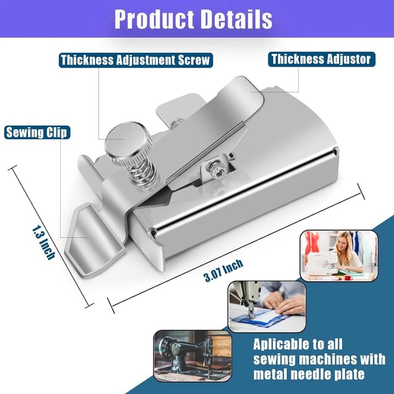 Kolamom Magnetic Seam Guide Straight Seam Guide Sewing Accessories, Multifunctional,