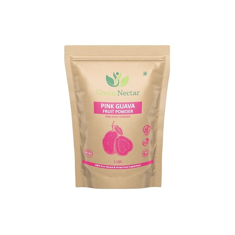 Pink Guava Fruit Powder (1 lb Bag), Unsweetened, Non-GMO, Vegan