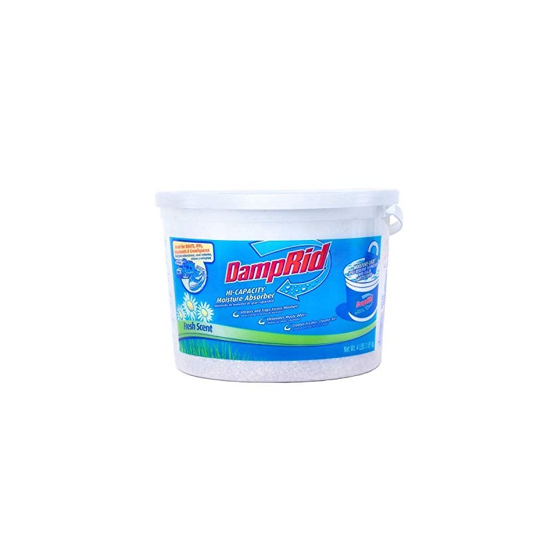 DampRid FG50T Moisture Absorber 4 lb. Hi-Capacity Bucket-for Fresher, Cleaner