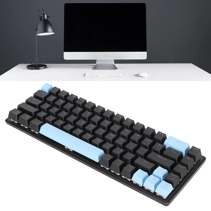 Gaming Keyboard USB 68 Keys Blue Switch N Key Rollover