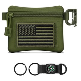 bvya 전술 EDC 컴팩트 파우치 키 포켓 코인 지갑 ID 카드 홀더 액세서리 정리 허리 [Black] bvya Tactical EDC Compact Pouch Key Pocket Coin Wallet ID Card Holder Accessory Organizer Waist [Black]