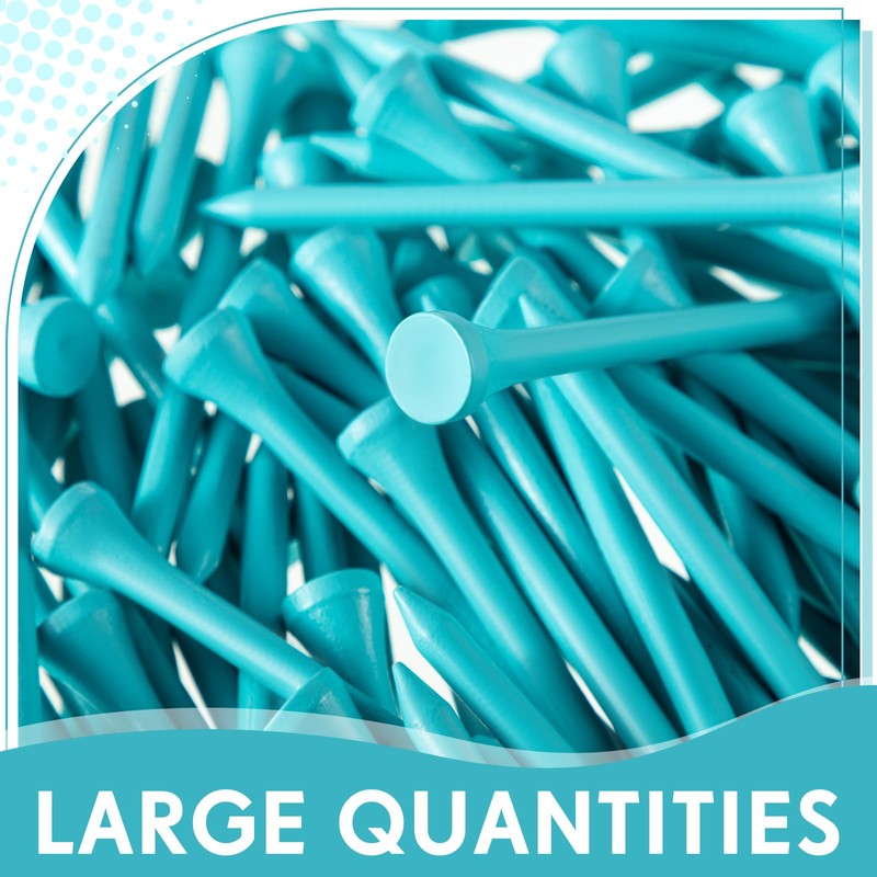 Jenaai 200 Pcs Golf Tees Bamboo Golf Tees Professional Golf