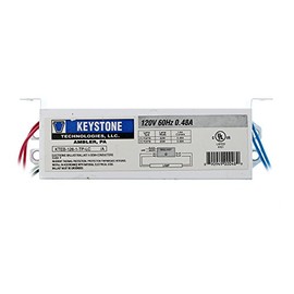 Keystone KTEB-126-1-TP-LC Fluorescent Ballast, 1-Lamp, F32T8, 32W T8, 120V
