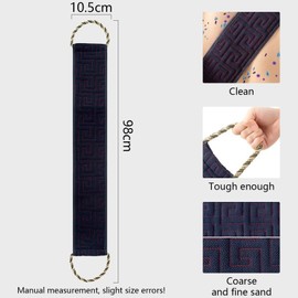 Wjelet 1 Pcs Back Scrubber for Use in Shower, Back Washer for Shower, Back Brush, Back Scrubber for Men, Back Scrub, Back Exfoliator for Shower Navy Blue