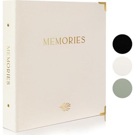 Linen Photo Album For 4x6 Photos - Safely Holds Up To 500 Pictures of Unique Memories - The Perfect Large Photo Book To Store All Pictures of Treasured Family, Baby or Wedding Moments - Color: Beige