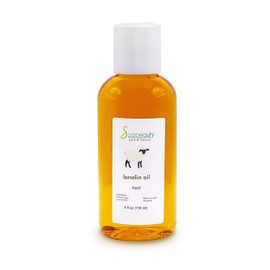 Soapeauty LANOLIN OIL Cold Pressed Unrefined | 100% Natural Available in Bulk | Carrier for Essential Oils, Face, Skin, Hair Moisturizer, Soap Making | (4 oz)