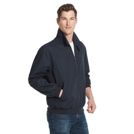 Weatherproof Garment Co. Mens Microfiber Classic Jacket, Navy, Medium