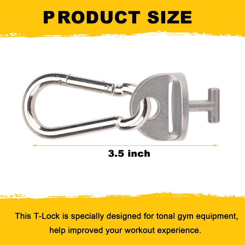 AMTHKNO 4-Pcs T-Lock Adapter W/Snap Hooks for Tonal Accessories, Tonal