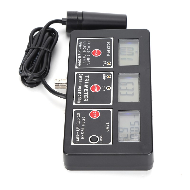 PH‑218 7 in 1 Water Quality Tester PH/TEMP/EC/CF/TDS/OPR/RH Water Meter