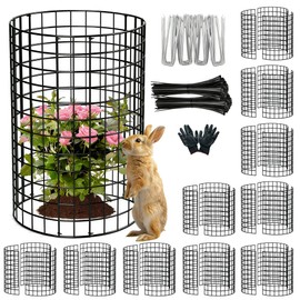 DAYUMKOU 10 Pack Metal Wire Mesh Plant Protector from Animals(12"×12")