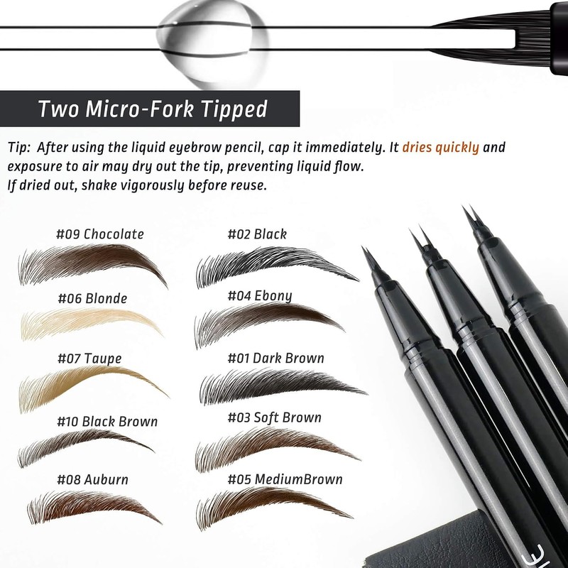 Kit de pomada para cejas, lápiz líquido para cejas con