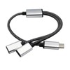 XUYUH USB C Male to Double USB C Female Splitter