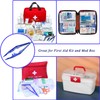 First Aid Tweezers, Plastic Tweezers, Disposable Forceps for Medical, Crafts,