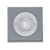 Modern Living Square Wireless Doorbell in Grey Ash and Brushed