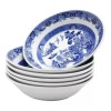 Vencort 8 Platos Soperos Tazón Decorado Azul Cerámica Vencort