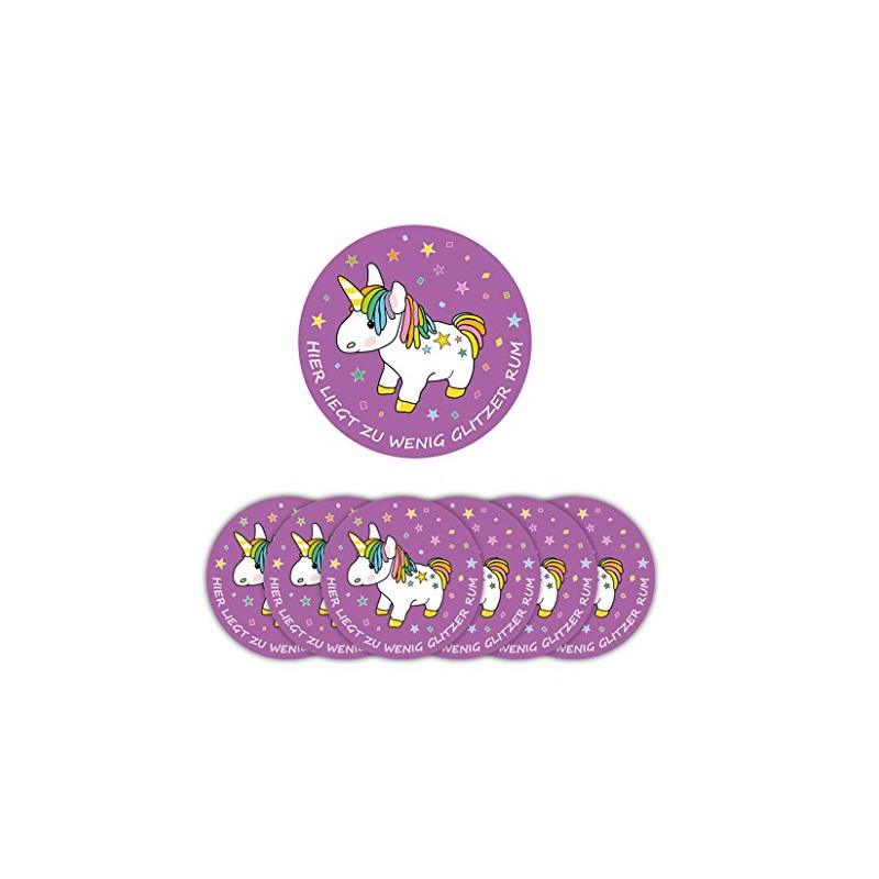 Rockbites - Coasters Set of 6, Choice of Motif (Unicorn