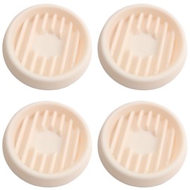 ZZHXSM 4PCS Beige Round Plastic Flower Pot Tray Flower Pot Drainage Anti Root Small Tray Base Catch Water Bottom 3.54 inches for Succulent Cactus Kinki Green Small Potted Plants