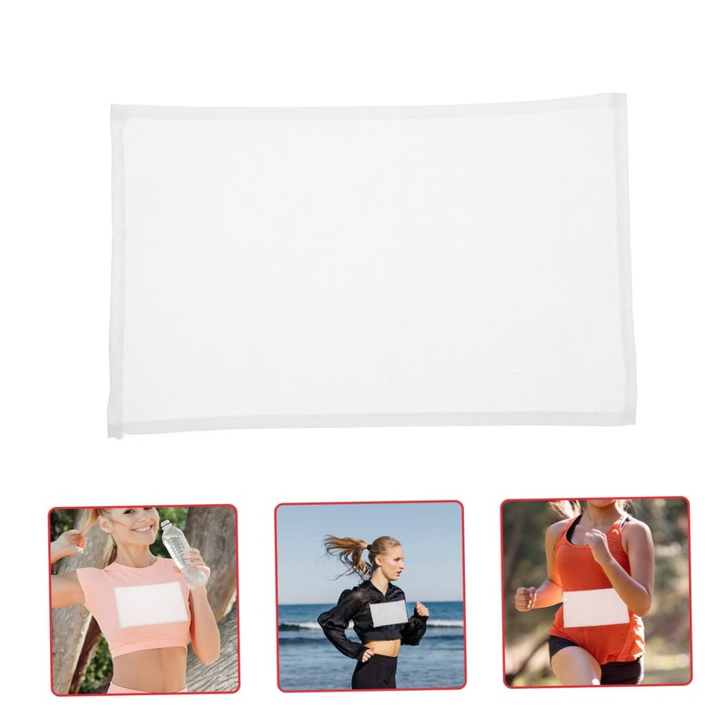 WOONEKY 10-Pack Marathon Race Bibs Blank Numbers for Marathons Sports