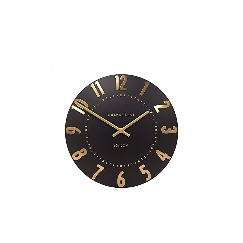 Thomas Kent Mulberry Wall Clock Onyx 12"