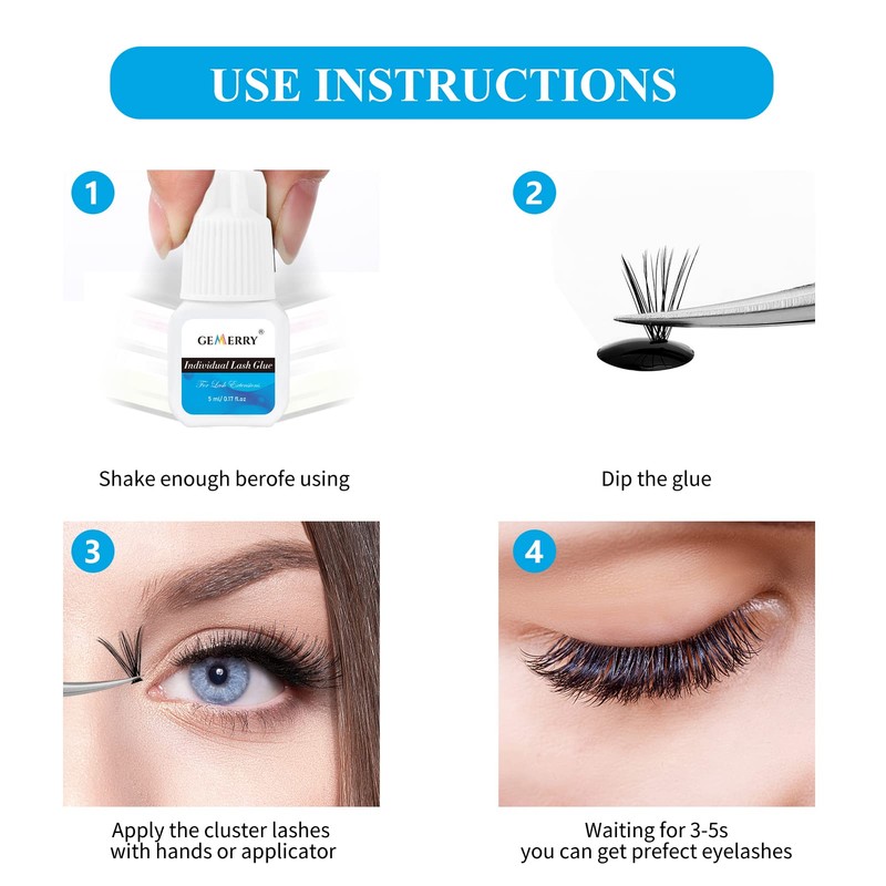 Eyelash Glue Cluster Lashes Glue Single Eyelash Glue 5 ml