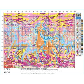 Gofission 11ct Stamped Cross Stitch Kits for Adults Beginners, Galloping Steed Horse DIY Pre Printed Cross Stitch Embroidery Set with Accessories Wall Decor 40x50cm