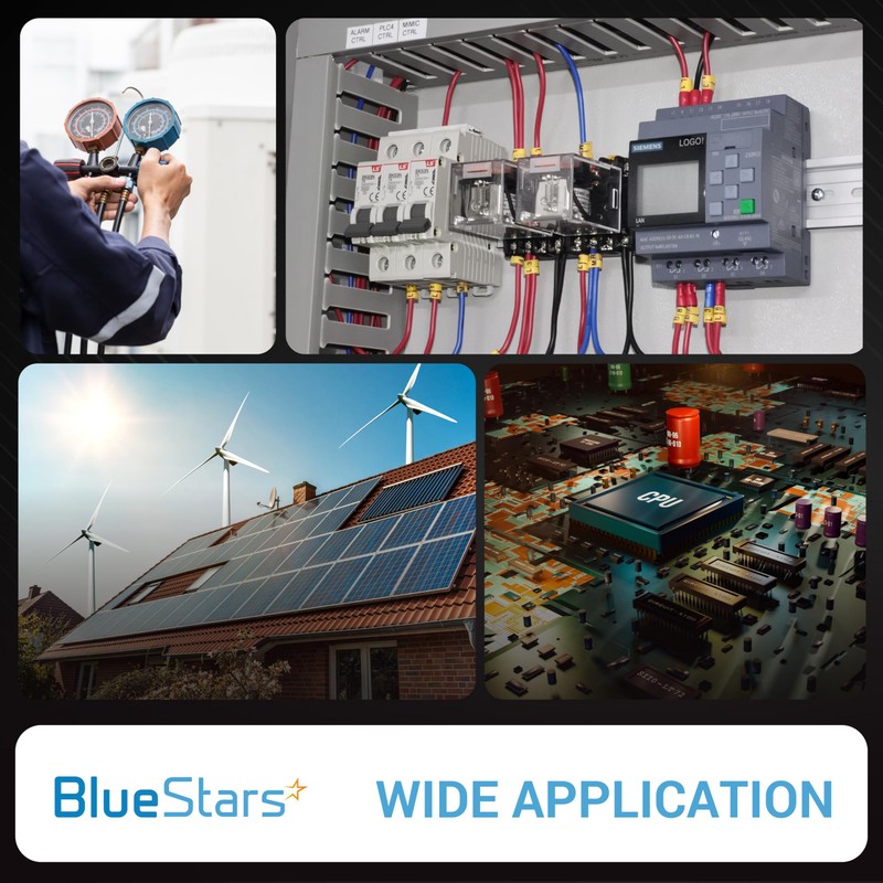 BlueStars 2PCS Solid State Relay SSR-25DD DC to DC Input