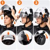 Safety Helmet with Built-In Visor & Removable Earmuffs – Style