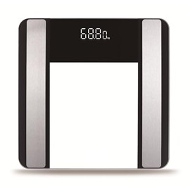 Digital Smart Body Fat Scale Bathroom Body Weight Scale Transparent Tempered Glass Large LED Digits 400lb, BMI Water Protain Body Health Monitor