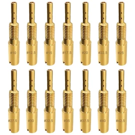 ZAMDOE Pilot Jet Slow Jet Kit 10 12.5 15 17.5 20 22.5 25 27.5 30 32.5 35 37.5 40 42.5 for Mikuni RS34 RS36 RS38 RS40 RS HSR HS TM Carburetors VM28/486