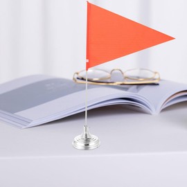 Yardwe Pack of 40 Flag Base Office Decoration Office Decoration Cut Ideas Office Desk Decorations Small Flag Holder Mini Plastic Flag Holder for Decoration Plastic