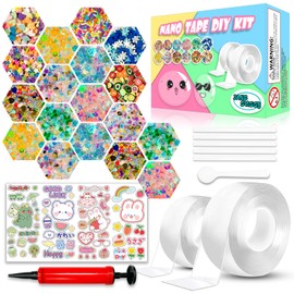 Toy Nano Tape Bubble Kit, Nano Double Sided Adhesive Tape Bubbles, Arts and Craft DIY Party Activities Toys Crts and Crafts for Kids Ages 8-12 Year Bubble Craft Kit Toys 2PCS (2"&1.2")