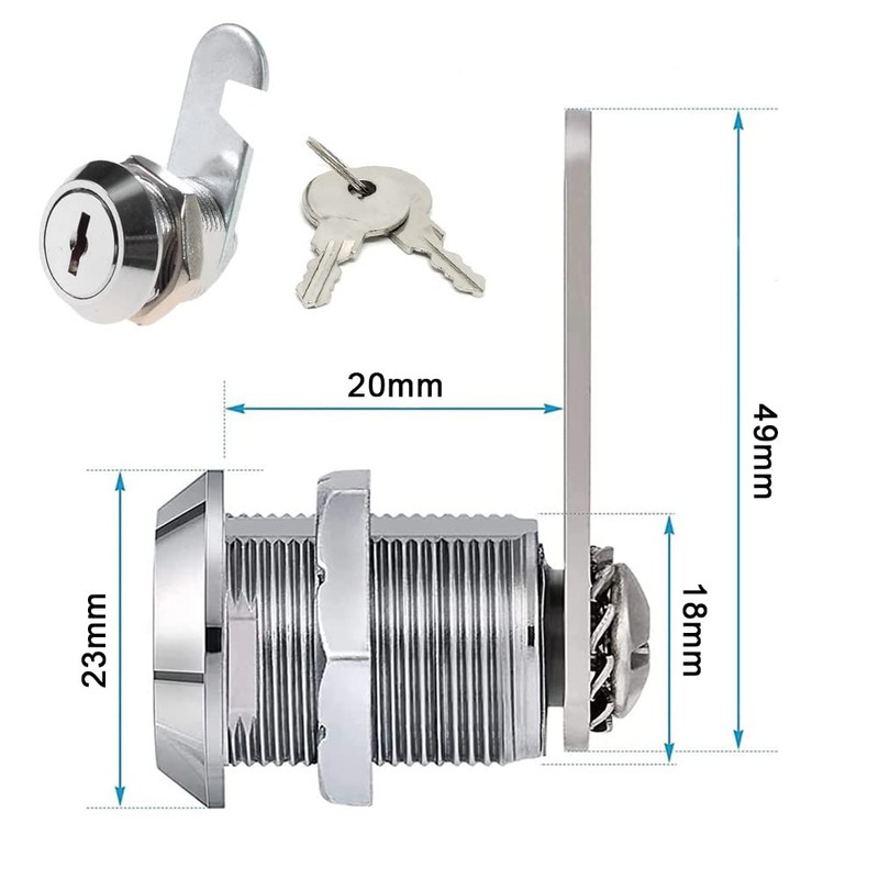 1 Pcs Cam Locks 16mm Letter Post Box Lock Mailbox
