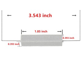 BOJACK Ceramic Cement Resistor 10W 50 ohm Resistance 5% Ceramic Wire Wound Resistors（Pack of 5）