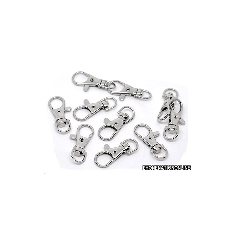 ROHANS Small Lobster Swivel Clasps for Key Split Ring Blanks