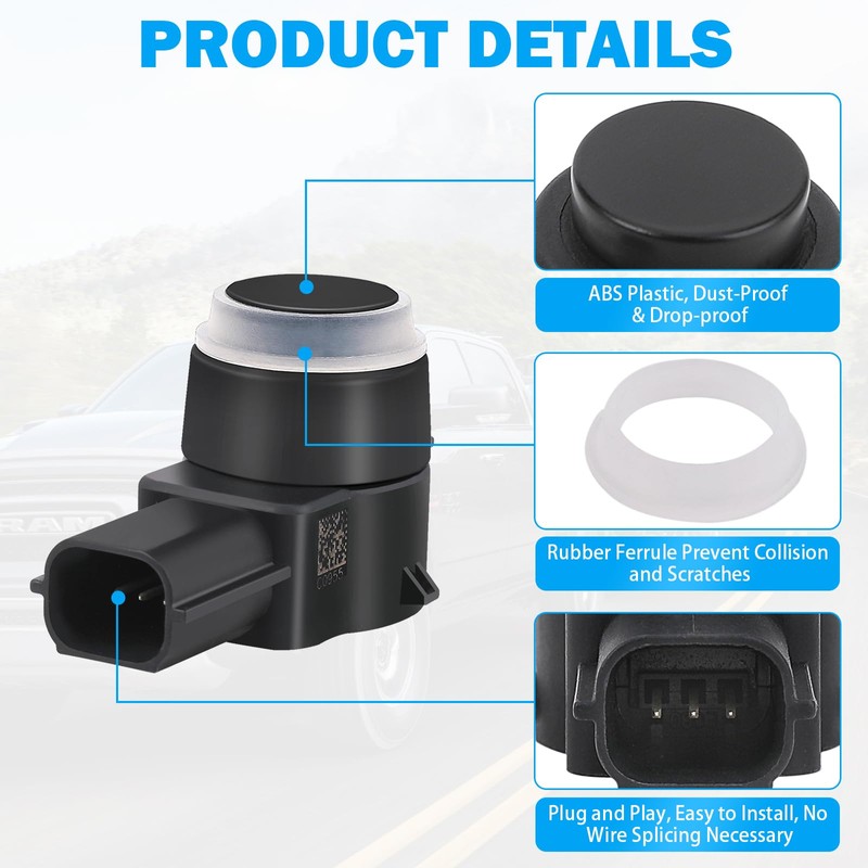 SHINEHOME 4 PCS PDC Parking Assist Sensor - Compatible with