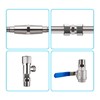 OFFO Shower Hose Connector, 2 PCS G1/2 Inch Solid Stainless