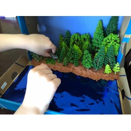 OrgMemory 36pcs Mixed Model Trees, 1.5-6 inch(4-16 cm), Model Grass, Miniature Trees, Model Train Accessories with No Bases