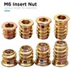 YoiYee Wood Furniture M6 x 13 mm Threaded Insert Nuts