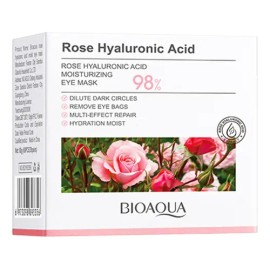 Parches para Ojos Bioaqua con Ácido Hialurónico y Rosa - 60 Unidades