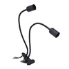 Table Lamp Holder E27/E26 Black Double Headed 360 Degree Adjustable