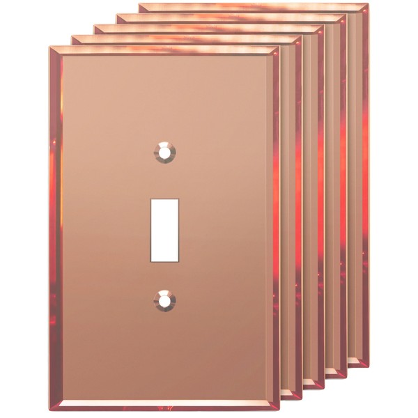 LIDER Toggle Switch Acrylic Wall Plate, Mirrored Light Switch Plate,