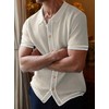 Zaitun Men's Lightweight Button-Down Shirt Summer Casual Shirt Relaxed Fit