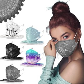 Paquete de 50 mascarillas desechables de diente de león para mujeres, para el cuidado de la piel, para adultos, transpirables, no tejidas