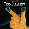 mjmoto Yellow Classic Goat Leather Motorcycle Gloves with Hole Summer