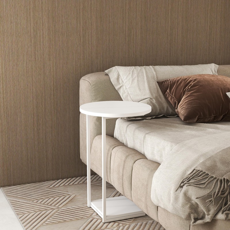 HDANI C Table End Table,Couch Table That Slide Under,Sofa Side